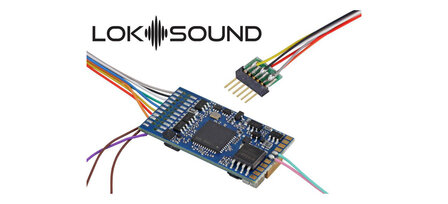 ESU 58416 LokSound 5 DCC/MM/SX/M4 &quot;BlankDecoder&quot;, 6-pin NEM651, with Speaker 11x15mm, gauge: 0, H0