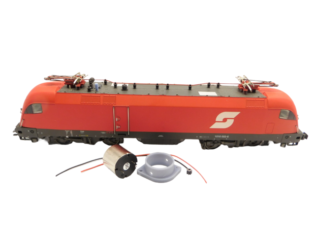 micromotor HM001G motor ombouwset voor M&auml;rklin C-sinus. BR 01.10, BR 42.90, BR 103/E 03, en andere