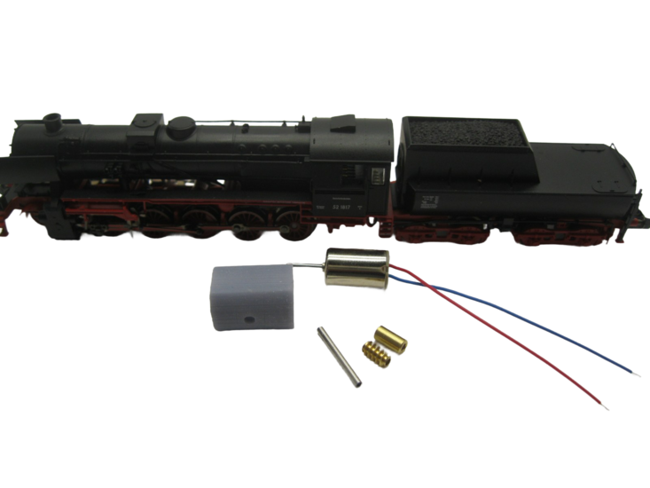 micromotor NF041C motor ombouwset voor Fleischmann BR 52 DB / DRG, SNCB 26, SNCF 150 Y, ÖBB 52