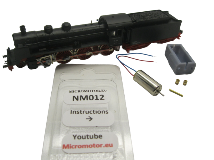 micromotor NM012 N ombouwset voor minitrix BR 17.2 DRG, DRG 17.4, BR 14.1 DRG,K.P.E.V. u.a.