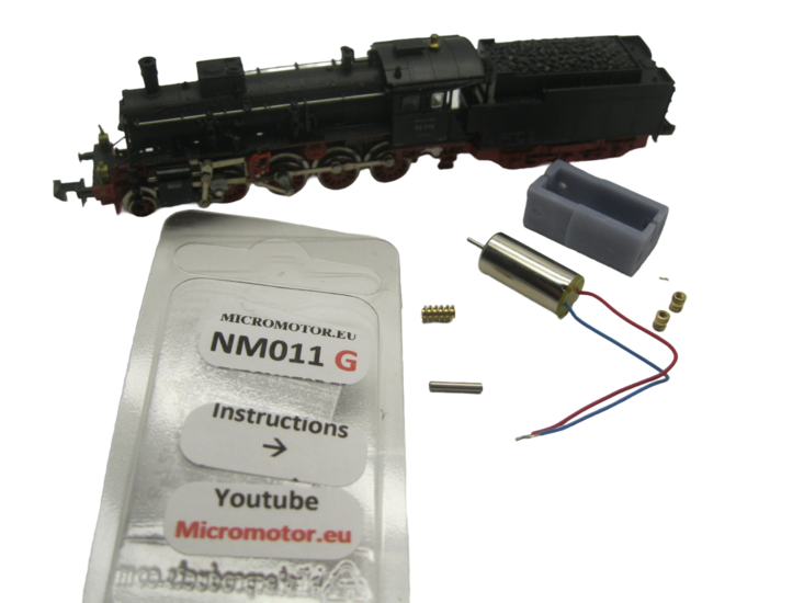 micromotor NM011G ombouwset voor minitrix BR 56.11 DB, DRG 56.8-11, K.Bay.Sts.B. G 4/5 H, u.a.