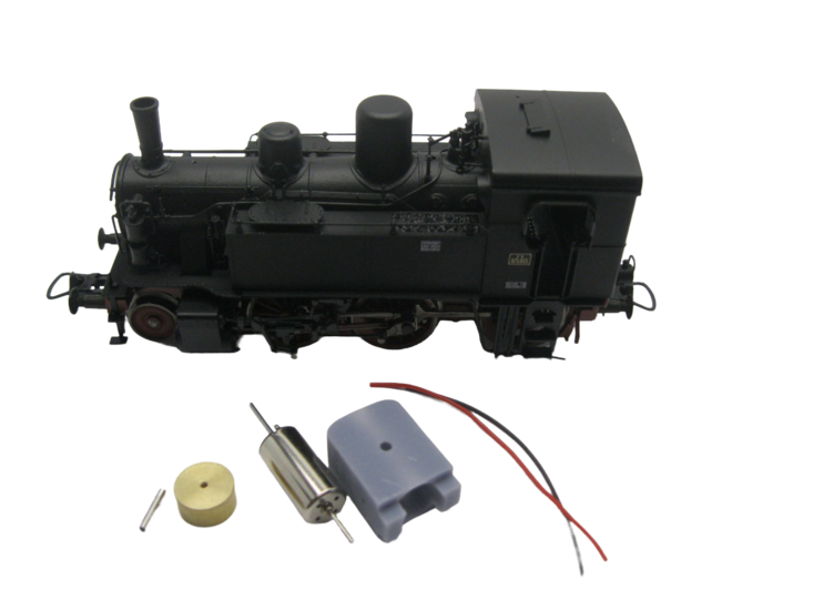 micromotor HR006F Glockenankermotor ombouwset voor Roco FS BR 875, FS BR 880, ET 91 / BR 491 / Gläserner Zug