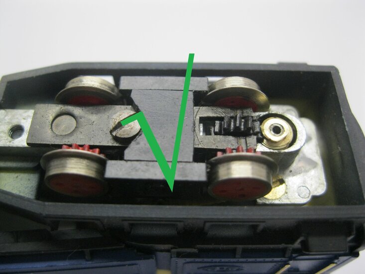 micromotor HEG001G motor ombouwset voor Egger Bahn / Jouef H0e