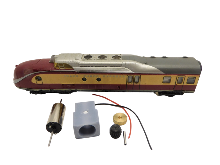 micromotor NR012C motor ombouwset voor Roco VT 11.5 Modell mit Zwischengetriebe