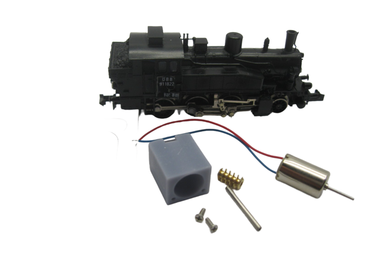 micromotor NF022G Glockenankermotor Umbausatz für Fleischmann BR 80 (DB DR DRG), BR 81, RAG D727, u.a.