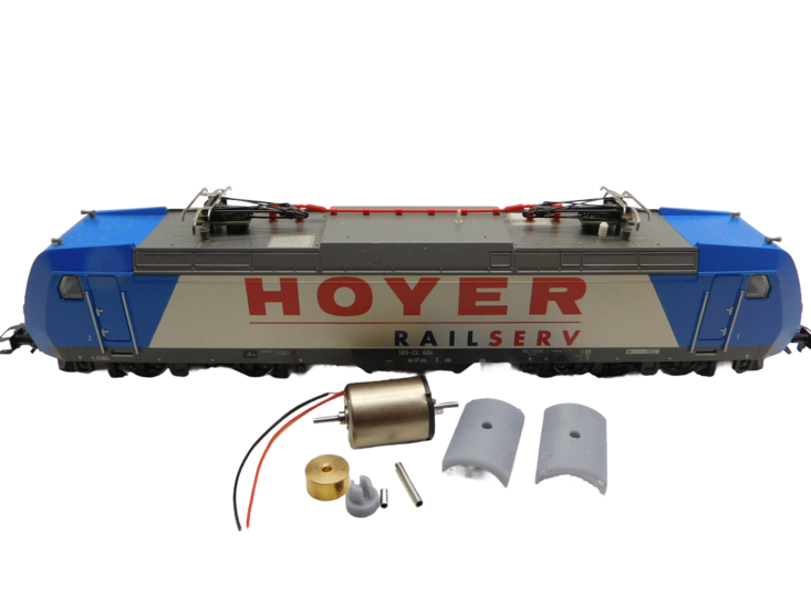 micromotor HMT003C Glockenankermotor Umbausatz f&uuml;r M&auml;rklin / Trix  BR 146,  BR 185, BR 186, BR 187, Re 482, u.a.