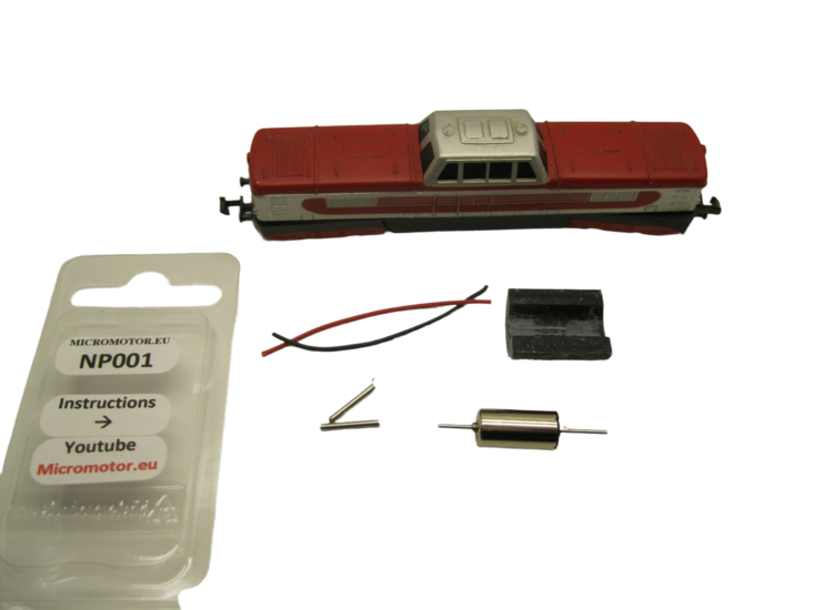 micromotor NP001 Glockenankermotor Umbausatz für Piko 5/4106 u.a.
