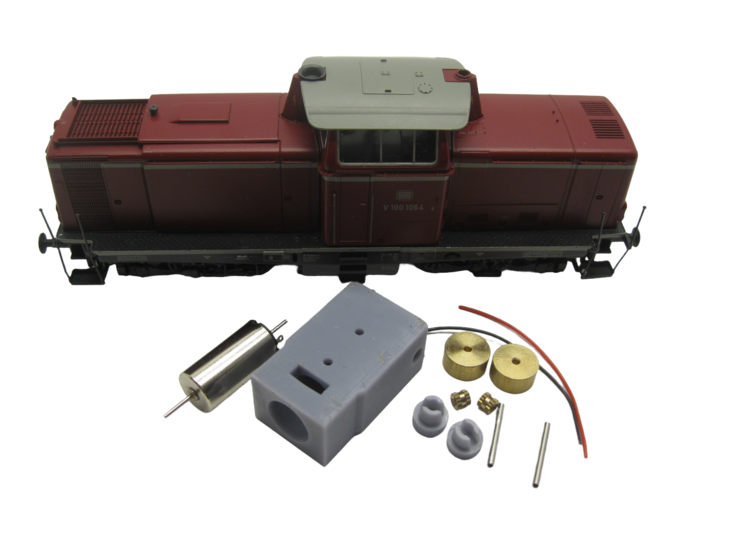 micromotor HR008C Glockenankermotor Umbausatz für Roco V 100, BR 211/212/213, BR 203/204, u.a.