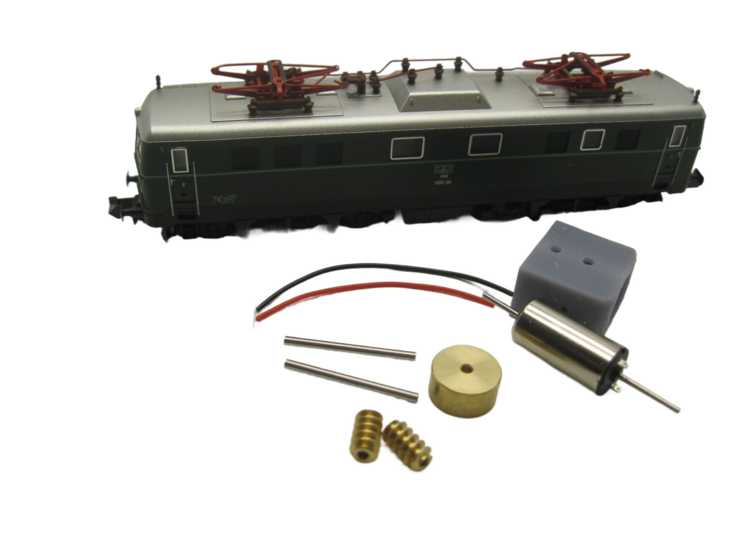 micromotor NF029C N ombouwset voor Fleischmann ÖBB 1010, SBB Ae 6/6, DB DRB E94, DR DRG BR 194, u.a.