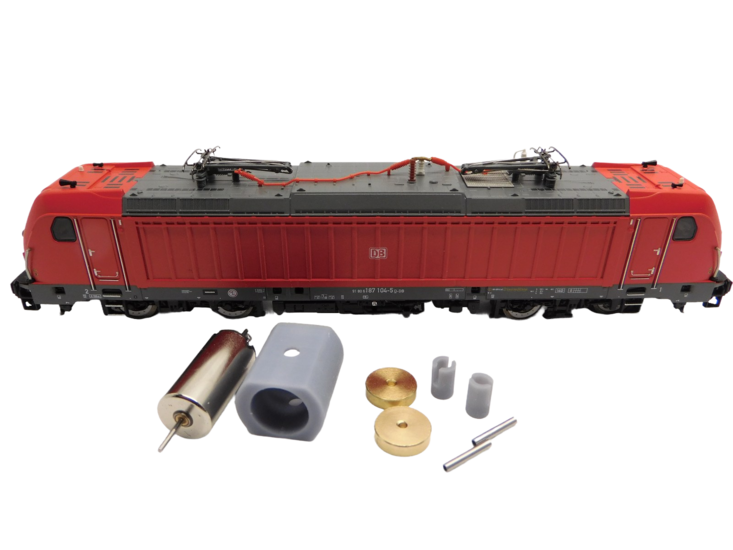 micromotor TP002C Glockenankermotor Umbausatz f&uuml;r Piko  BR 147, BR 187, BR 388