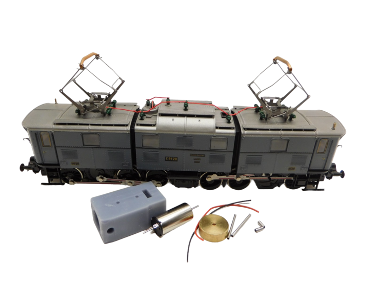 micromotor HR026F Glockenankermotor Umbausatz f&uuml;r Roco E 91