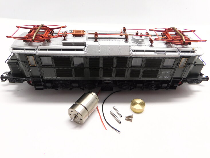 micromotor HMT014F M&auml;rklin Trix E 17, BR 117, E 18, E19, NSB EL 12*, SJ Dm*, SJ Dm 2*, SJ Dm 3*, SBB Ae 8/14*