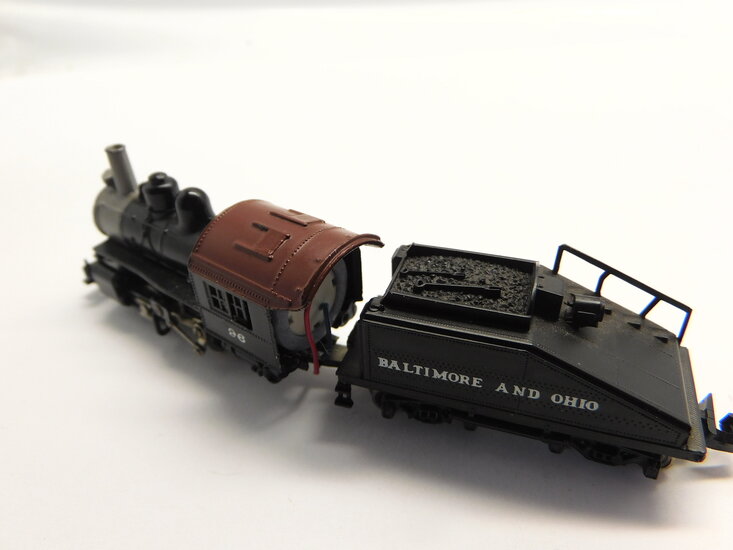 Micromotor NRI004G Rivarossi / Atlas / Con-Cor 0-4-0 Shifter met tender, 0-4-0T Dockside shifter