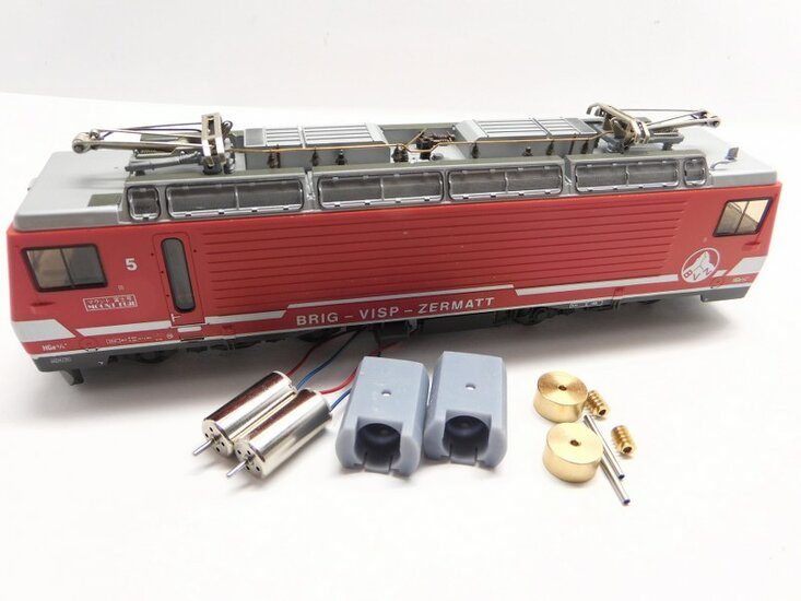 Micromotor HSB010C Bemo H0m FO BVZ HGe 4/4 I, FO BVZ HGe 4/4 II (2 motoren!)
