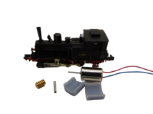 micromotor NA034G Glockenankermotor Umbausatz für Arnold DR BR 89.6, DB SJ BR 89.7, KPEV T3, Bentheimer Eisenbahn T3