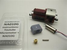 micromotor NA010G motor ombouwset Arnold Köf II, DB Köf III, DB BR 323, DB/Zürcher/Bentheimer BR 332, DB BR 335 ÖBB 0150, X130, X150, FS 213, SNCF YDE, SOB Tm 34, GKB 150