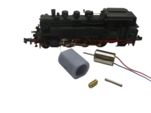 micromotor nf027G N ombouwset voor Fleischmann BR 64 (DB DR DRG BBÖ), ÖBB Rh 64