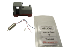 micromotor HBU001 Glockenankermotor Umbausatz f&uuml;r Busch feldbahn Modellen