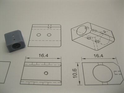 micromotor S013 motor behuizing voor fleischmann 8mm motor schroeven aan de onderkant micromotor S013 motor behuizing voor fleischmann 8mm motor schroeven aan de onderkant