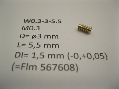 micromotor W0.3-3-5.5 vervanging voor Fleischmann 567608 (for 1.5 mm shaft!) 1 stuks micromotor W0.3-3-5.5 vervanging voor Fleischmann 567608 (for 1.5 mm shaft!) 1 stuks