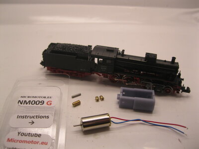 micromotor nf009g N ombouwkit voor Fleischmann BR 38 K, DRG 01.10, P8, BR 23, BR 011, BR 012 (Flm 7123, 7126, 7159-7161, 7163, 7164, 7167-71 micromotor nf009g N ombouwkit voor Fleischmann BR 38 K, DRG 01.10, P8, BR 23, BR 011, BR 012 (Flm 7123, 7126, 7159-7161, 7163, 7164, 7167-71