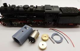 micromotor HR014F motor ombouwset voor Roco DB DR DRG ÖBB BR 58, Sächs XIII H, Baden G12, SNCF 150C, SNCB 34.01, CFL 5443 micromotor HR014F motor ombouwset voor Roco DB DR DRG ÖBB BR 58, Sächs XIII H, Baden G12, SNCF 150C, SNCB 34.01, CFL 5443