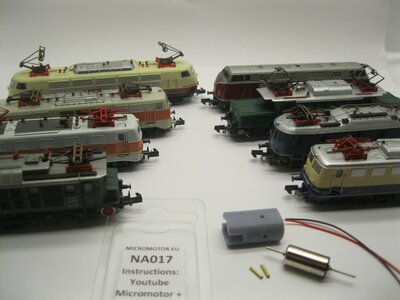 micromotor NA017 motor ombouwset voor Arnold BR 220, BR 221, Am 4/4, BR 194, E94, BR 254, BR 110, BR 140, E40, BR 141, E41, Rh 1020, Rh 1042, R micromotor NA017 motor ombouwset voor Arnold BR 220, BR 221, Am 4/4, BR 194, E94, BR 254, BR 110, BR 140, E40, BR 141, E41, Rh 1020, Rh 1042, R