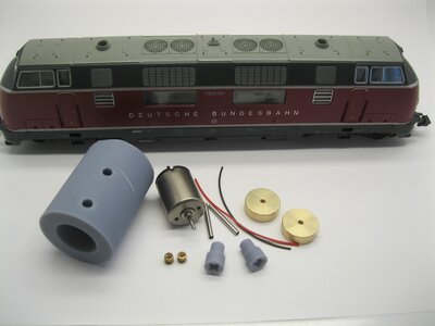 micromotor HR003C motor ombouwset voor Roco Motor 85002, 85003, 85039, 85065, 85067, 85075, 85089, 85119 micromotor HR003C motor ombouwset voor Roco Motor 85002, 85003, 85039, 85065, 85067, 85075, 85089, 85119