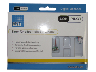 ESU 59110 LokPilot V5.0 FX Micro DCC/MM/SX, 8-pins NEM652 functiedecoder ESU 59110 LokPilot V5.0 FX Micro DCC/MM/SX, 8-pins NEM652 functiedecoder