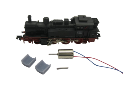 micromotor NA022 motor ombouwset voor Arnold BR 74, K.P.E.V. T12, ÖBB Reihe 674, SNCF 130 TC, SNCB Reeks 96 micromotor NA022 motor ombouwset voor Arnold BR 74, K.P.E.V. T12, ÖBB Reihe 674, SNCF 130 TC, SNCB Reeks 96
