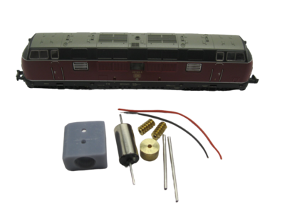 micromotor NF042C motor ombouwset Fleischmann V 200.1, BR 221, EBW V 270, RENFE D 340 micromotor NF042C motor ombouwset Fleischmann V 200.1, BR 221, EBW V 270, RENFE D 340