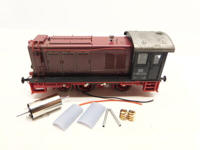 micromotor HLM003G Glockenankermotor Umbausatz für Lima V 36, V 236, WR 360C14, SNCB 231001, FS D236, DR BR 106 micromotor HLM003G Glockenankermotor Umbausatz für Lima V 36, V 236, WR 360C14, SNCB 231001, FS D236, DR BR 106