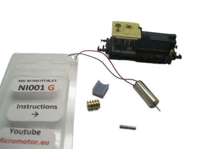 micromotor NI001G motor ombouwset voor Ibertren Köf IV (ex Köf III) / BR 333 micromotor NI001G motor ombouwset voor Ibertren Köf IV (ex Köf III) / BR 333