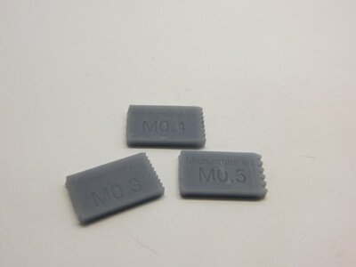 micromotor T004 Set modulemeters M0.3 - M0.4 - M0.5 set module meters