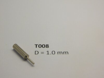 micromotor T008 Vervangingsstift voor T005 1.0 mm
