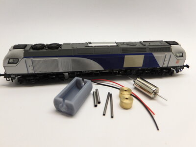 micromotor NSU001F ombouwset Sudexpress Stadler EURODUAL, Vossloh Euro 4000 micromotor NSU001F ombouwset Sudexpress Stadler EURODUAL, Vossloh Euro 4000