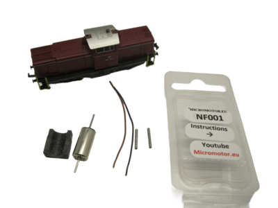 micromotor NF001G motor ombouwset voor Fleischmann V100 BR211 BR212