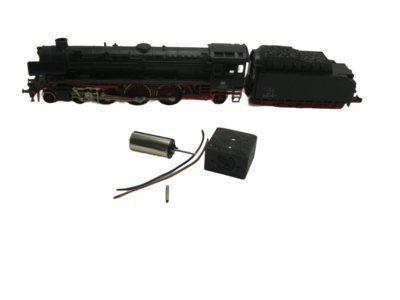 micromotor NF009G ombouwset voor Fleischmann BR 38 K, DRG 01.10, P8, BR 23,  u.a.