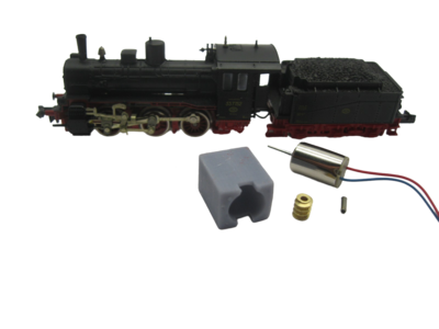 micromotor nf025G N ombouwset voor Fleischmann BR 53.3 DRG , KPEV G4