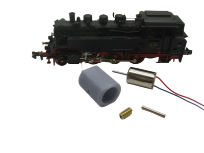 micromotor nf027G N ombouwset voor Fleischmann BR 64 (DB DR DRG BBÖ), ÖBB Rh 64