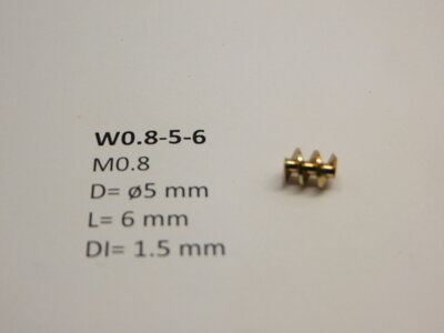micromotor W0.8-5-6 wormwiel