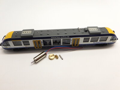 micromotor NL002C ombouwset Liliput BR 640 DB, Lint 27, HLB VT 201, Vectus VT 207, HEX VT 872