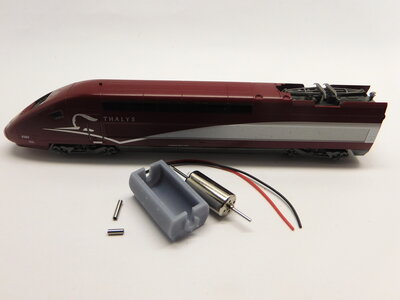 micromotor NH017 ombouwset Kato SNCF Duplex, Eurostar, Lyria, POS, Reseau, Thalys PBKA