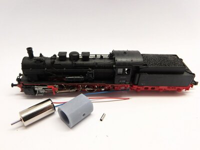 micromotor NH014 voor Hobbytrain DB/DRG BR 57, KPEV G 10 en andere