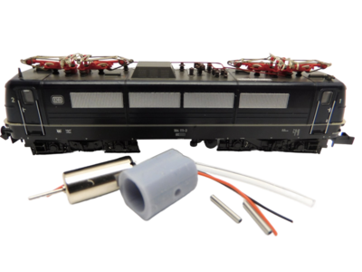micromotor NH008G Glockenankermotor Umbausatz voor Hobbytrain BR 181, BR 184, E 310, E 410