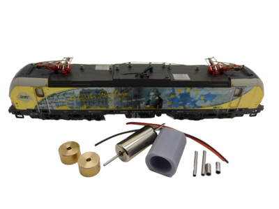 micromotor NH007F motor ombouwset voor Hobbytrain Vectron, BR 191, BR 192, BR 193, BR 247, u.a.