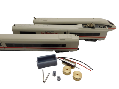 micromotor NM041C Glockenankermotor Umbausatz für Minitrix ICE 3, BR 406