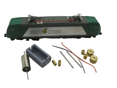 micromotor NM027C Glockenankermotor Umbausatz für Minitrix  BR 145, 146, 185, 186, 246, 285, SBB Re 482, u.a.
