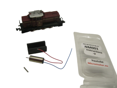 micromotor NM001G N ombouwset voor mintrix V 60, BR 261, SNCB BR 260