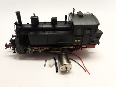 micromotor HF018G Fleischmann BR 98, BR 98.8, K. Bay.St.B GtL 4/4